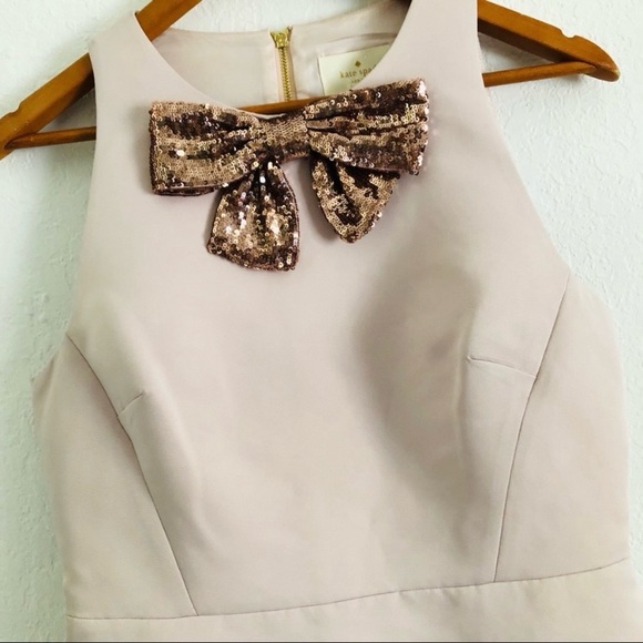 Kate Spade Sequin Bow A-Line Dress - Picture 2 of 7